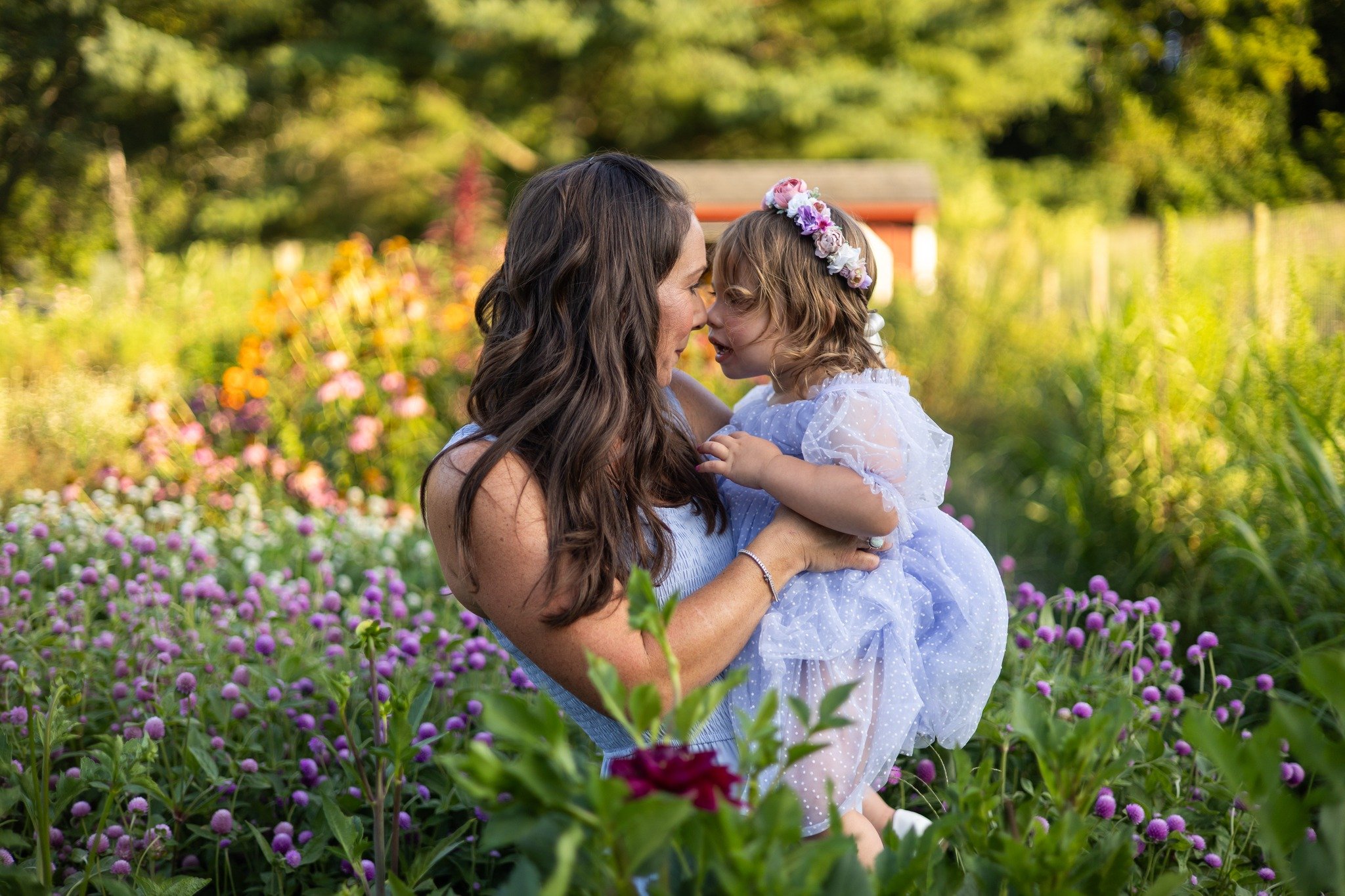 Portrait in the flower fields