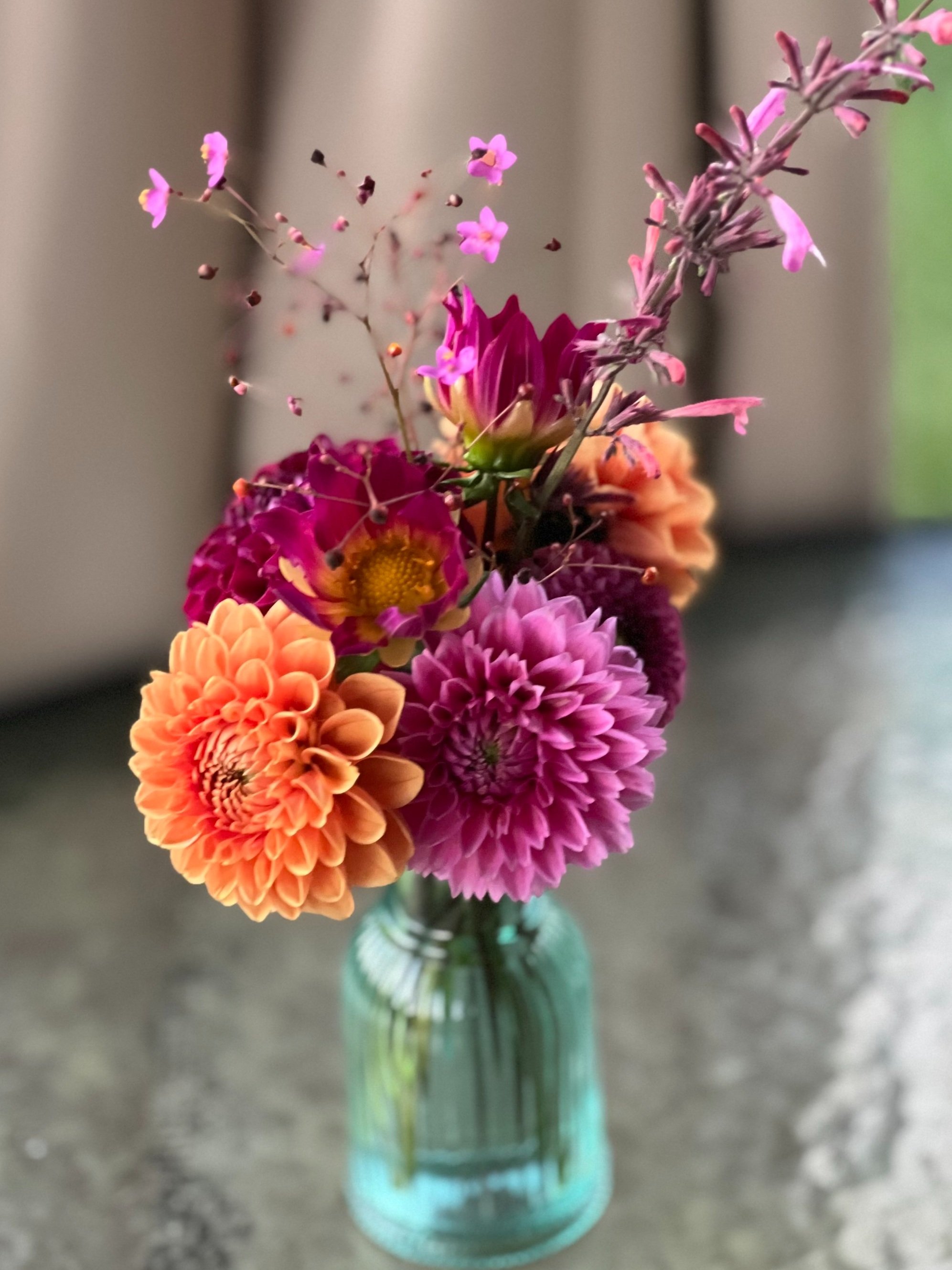 Wedding flower arrangements by Nuthatch Gardens